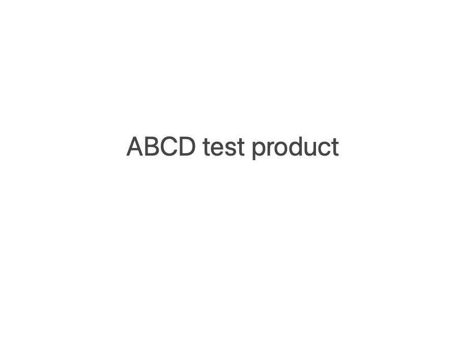 ABCD test product